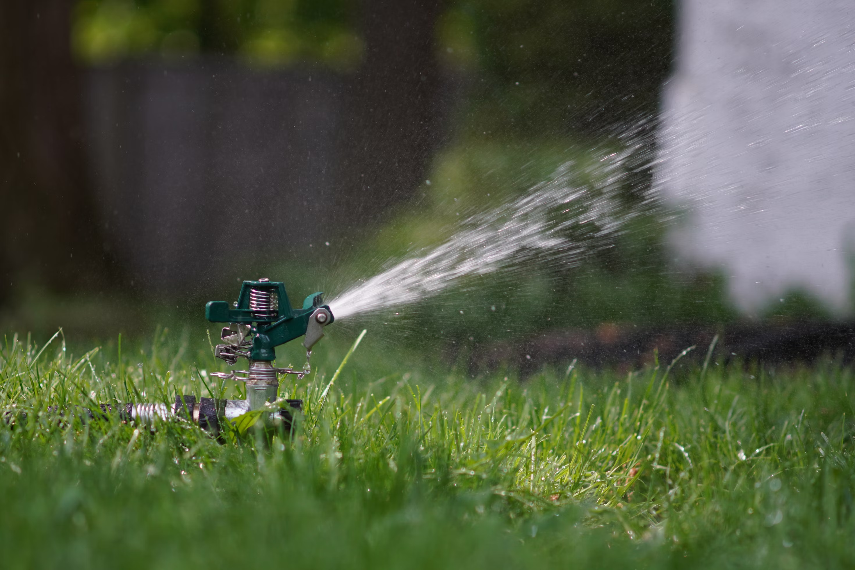 Lawn mowing background