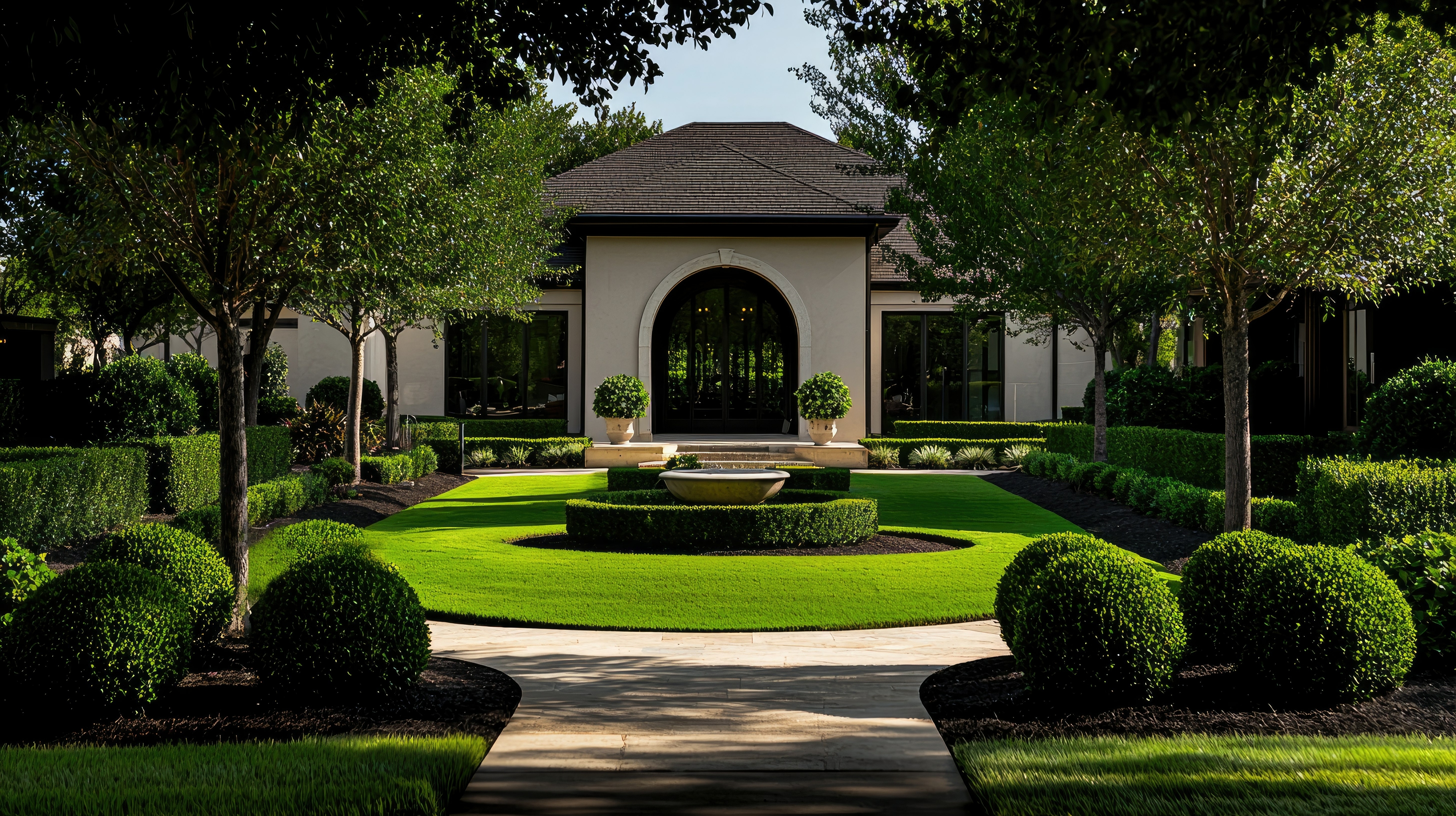 Lawn mowing background